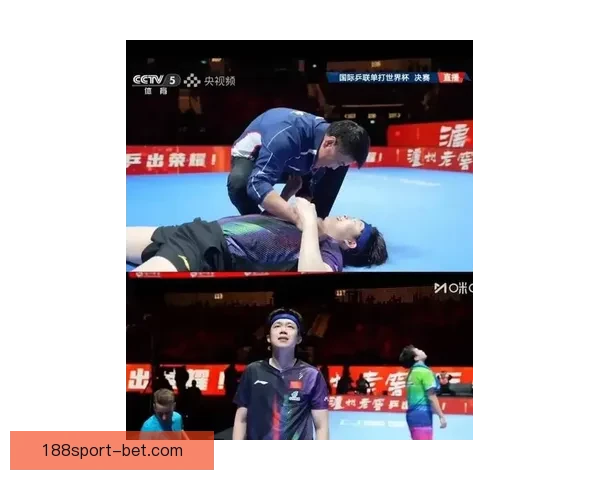 刘国正妻子看王楚钦比赛泪洒现场 累到双手撑地感动不已